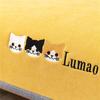 Four-season Model Chenille Sofa Towel Cute Cat Head Letters Fabric Sofa Cushion Non-slip Sofa Release