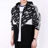 adidas Originals Lifestyle Casual Series Letter Print Fashion Versatile Long Sleeve Jacket Men Jackets Black BR9497
