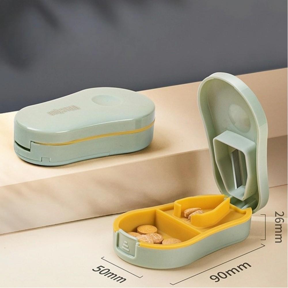 Invisible Storage Tablet Storage Box Plastic Pill Divider Case Portable Mini Pill Cutter  Daily Use