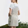 FILA Explore Series Outdoor Sports Casual Work Woven Suspender Dress Women dresses Milky-Beige A11W527303F-BG
