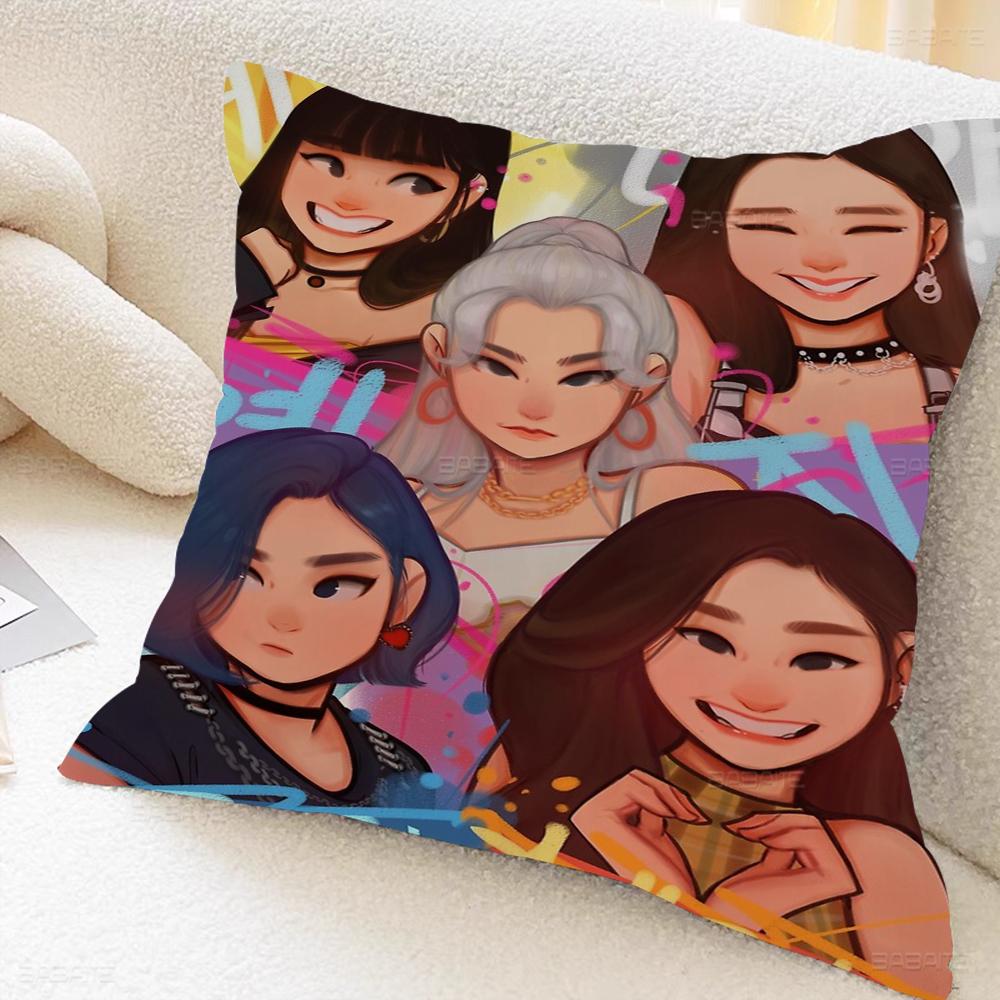 J-YP I-itzy Girls 45*45cm Cushion Cover Pillow Cover Decor Pillowcase Home Pillowcase For Couch Pillow