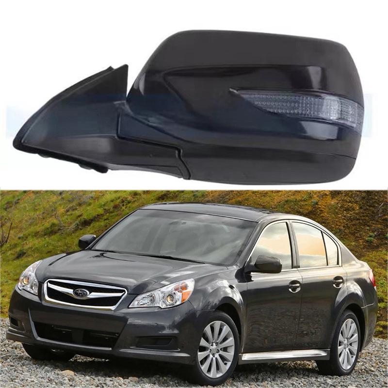 

10-12 Subaru Legacy Outback 9-контактное электрическое складное боковое зеркало Black - Right
