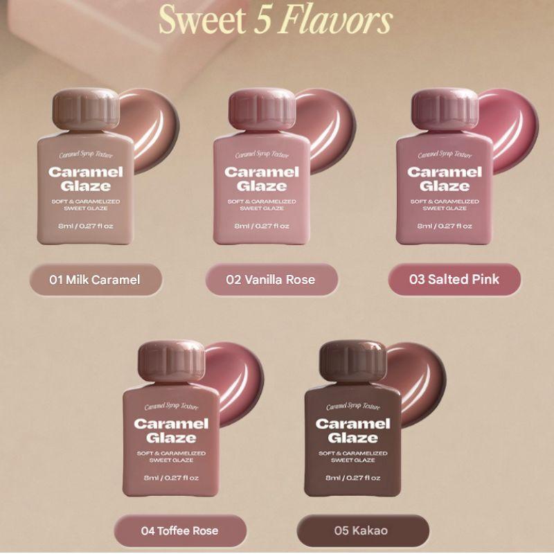 Alternative Stereo Caramel Glaze Lip Gloss Set – 4 Colors