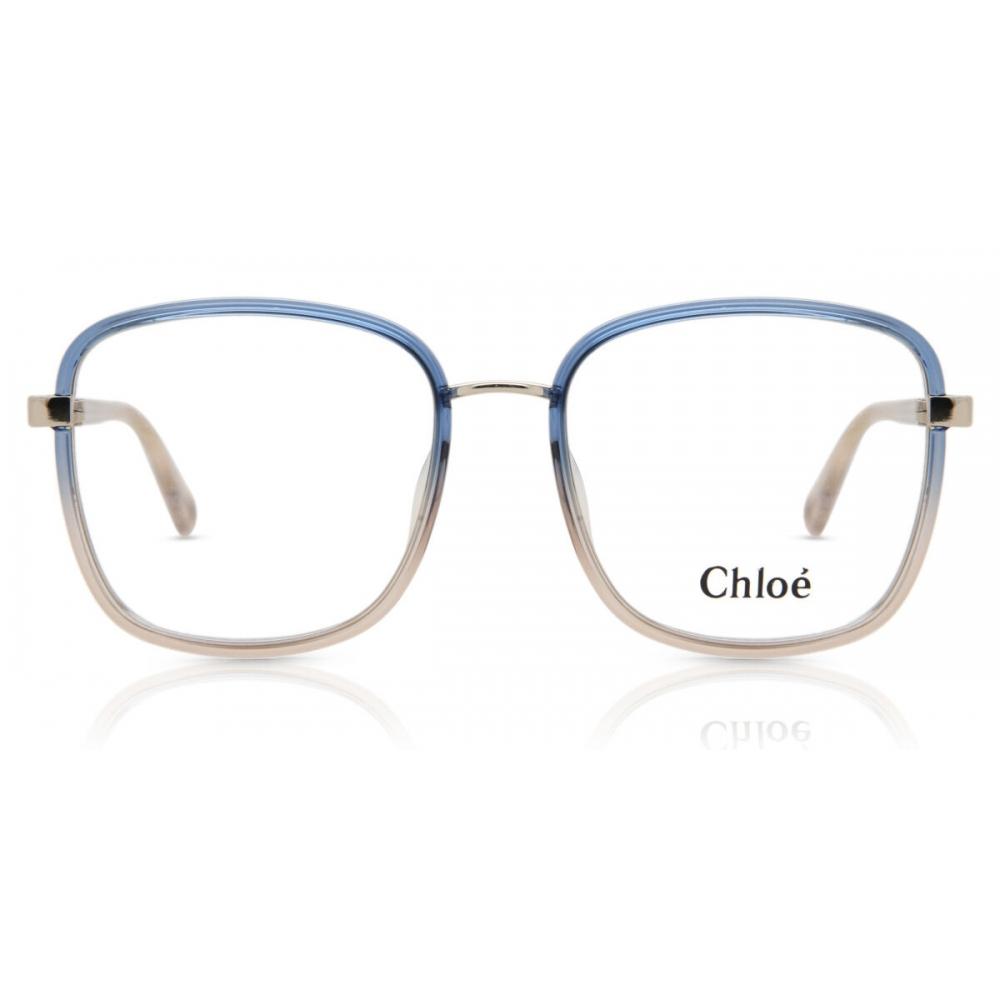 

Chlo Ch0034o 002 Women Eyeglasses Gradient Blue Gold/53-18-140