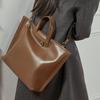 First Layer Vegetable Tanned Leather Women'S Bag Large Capacity Commuter Portable Tote Bag Shoulder Messenger Bag