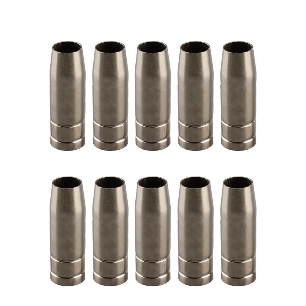 10pcs Insert Type MIG Welding Nozzle 12mm Diameter Welding Torch Nozzle Conical Gas Nozzle For MB15