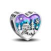 Copper Polar Bear Snow House Hedgehog Winter Series Charm Bead Fit Diy Bracelet Making Gift Of High Quality Jewelry