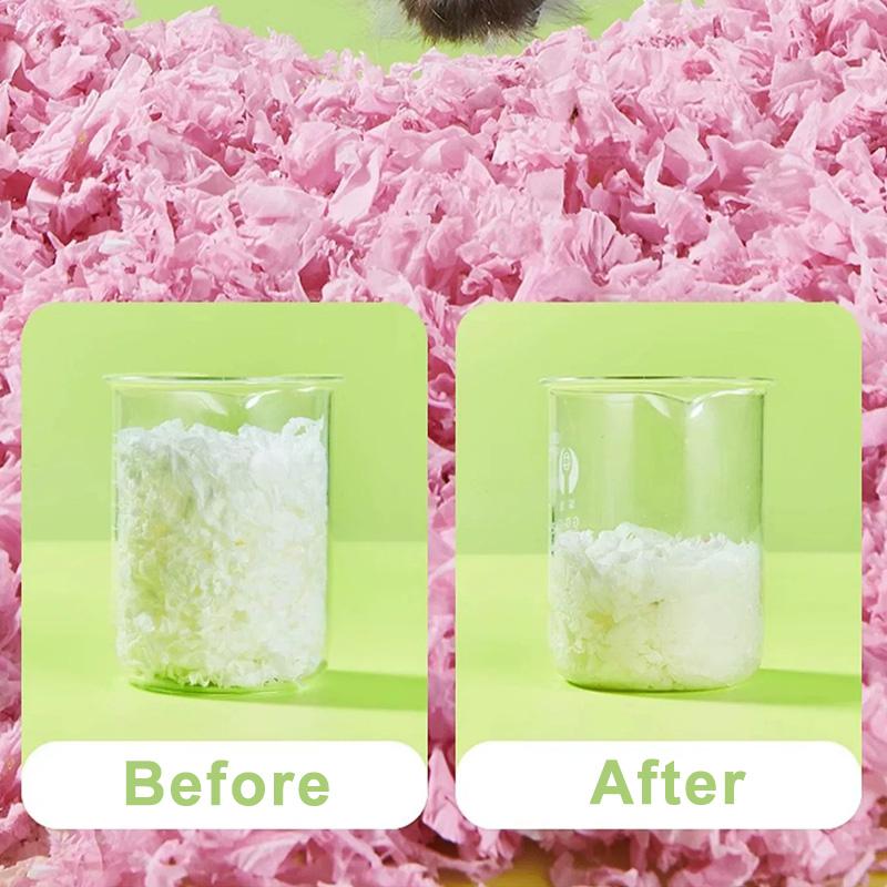 450g Hamster Wood Chip Paper Cotton Thermal Insulation Material Absorb Water Deodorize Hamster Cages Accessories Habitat Decor