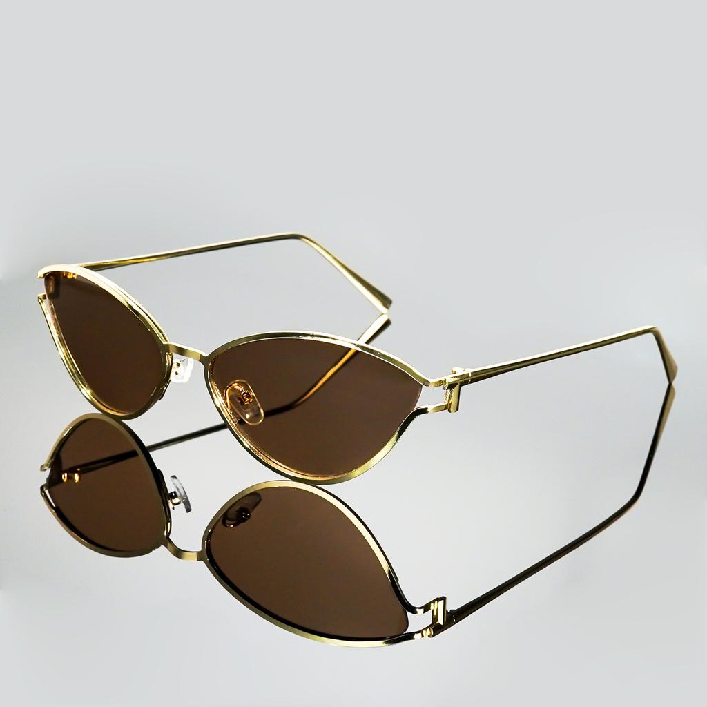 Trendy Retro Cat-Eye Unisex Sunglasses, New Street Style Versatile Small Frame Triangular Eyewear