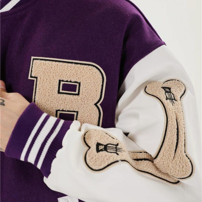 Bombacı Ceketler Kadın Ceket erkek Çift Beyzbol Ceket Sonbahar Unisex Erkek Arkadaşı Tarzı Varsity Hiphop Streetwe...