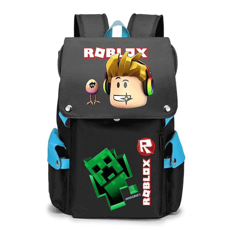 2024 New Student School Bag Robles Printed Backpack Canvas Backpack Men and Women