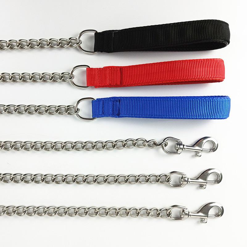 Stainless Steel Anti-Bite Dog Leash - Durable Chain for Small To Large Dogs