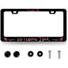 Blue Boho Flowers License Plate Frame Stainless Steel Holder 12.2" X 6.2" | Cute Floral License Plate Personalise Auto Parts for Men Women Car