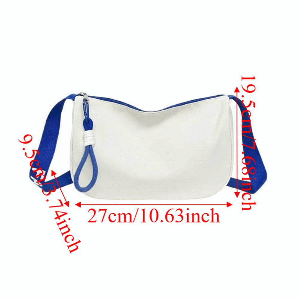 Wide Shoulder Strap Women Crossbody Bag Simple Oxford Dumpling Bag Single Shoulder Bag Commuting