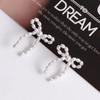 Temperament Dangle Earrings Pearl Bowknot Pendants Pendant Earrings Jewelry