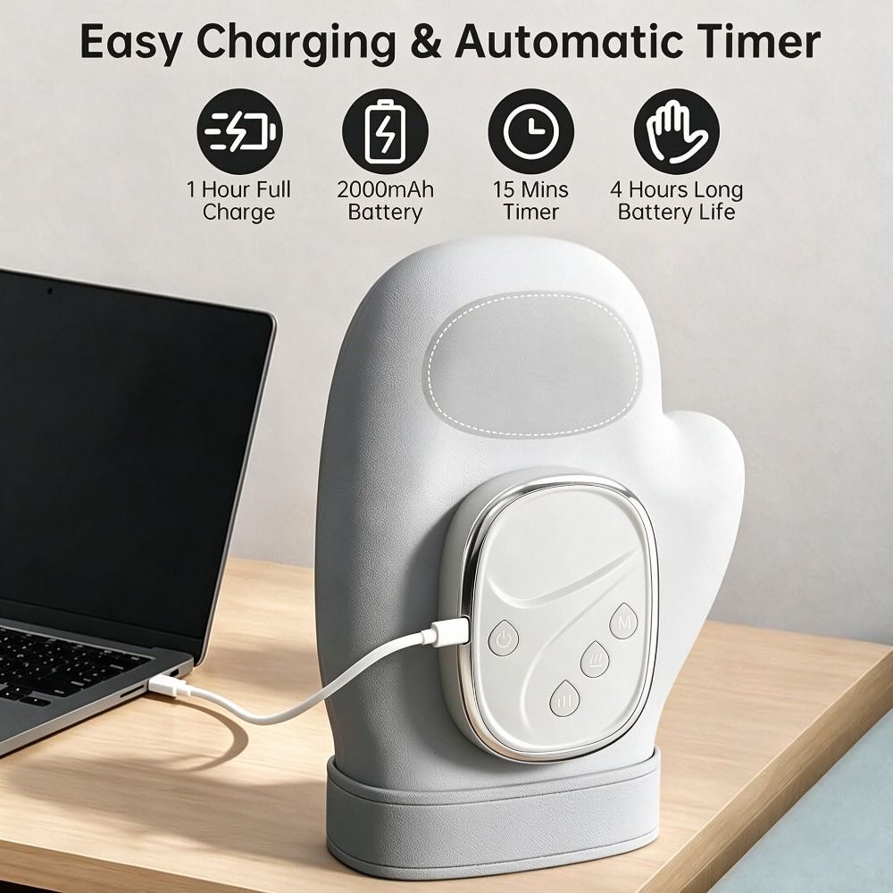 Stretching Mode Automatic Hand Massager Heat Compression Heat Compression Massager  Office Workers