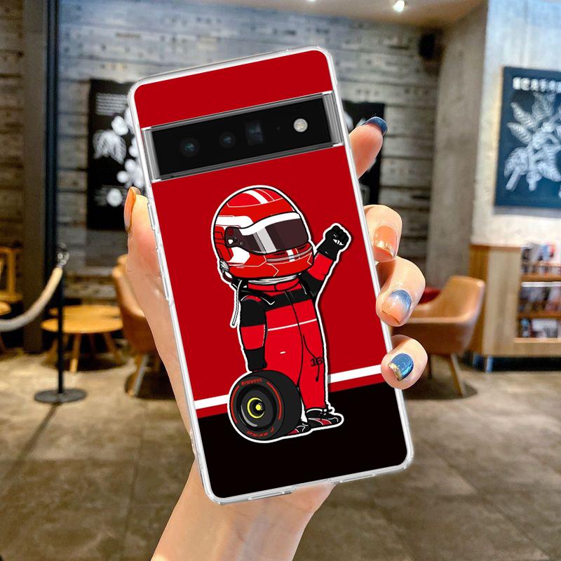 

F1 Number 33 Phone Case For Google Pixel 9 Pro XL 8 7 6 Pro 8A 7A 6A 5 4 5A 4A 3A XL 5G Silicone Shockproof Soft TPU Clear Cover Pixel 8