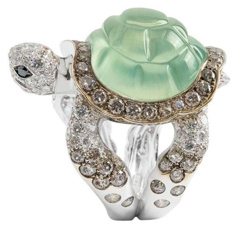 2025  Jewelry Mixed Styles Creative Lovely Frog Panda Sea Turtle Snake Animal Female Ring for Women Party Accessories