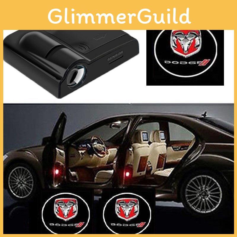 For 2pcs Wireless Fashion Welcome Led Car Door Logo Lights Projectors