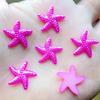 80pcs 18mm DIY Resin Sky Blue Flatback Starfish Star Mobile Phone Decoration Wedding Decoration A088