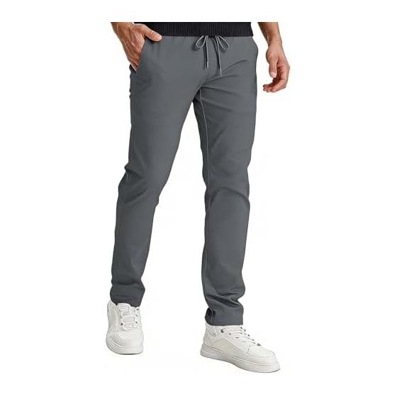 [Yezai] Men s Chino Pants, Training Pants, Stretch Slacks, Large Size, Training Wear, Sportswear, Casual Pants, Summer Clothes, Relaxed Pants, Chino