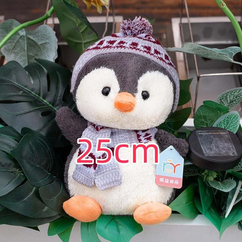 

20-32 см милый пингвин в шапке и шарфе плюшевые игрушки мягкая игрушка кукла пингвины семья для мальчиков девочек пингвин подарок домашний декор