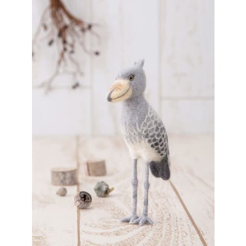 Hamanaka Wool Felt Kit Animals made with needle felt Shoebill H441-561 Multi