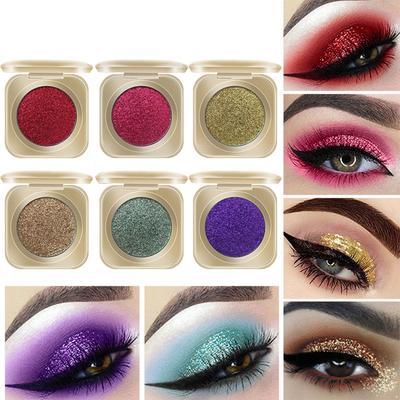 Schimmer- und Glitzer-Lidschatten-Palette Wasserdichte Cremeformel Lang anhaltende Lebendige Farben für Make-up-Liebhaber und zum Hervorheben