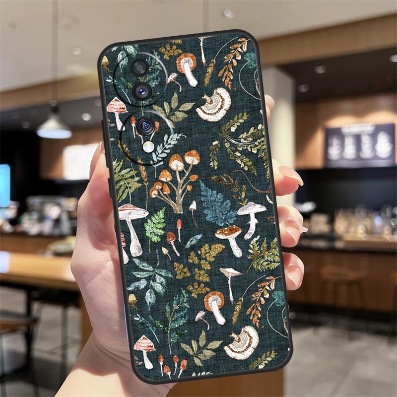 

Mushroom Forest Cover For Huawei P30 P50 Pro P20 P40 Lite P Smart 2019 Nova 5T Honor X9a 50 70 X7 X8 Case Huawei P30