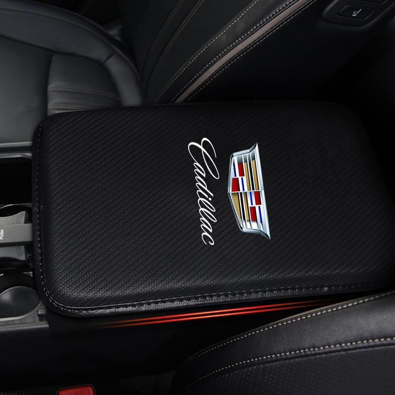 Car Center Console Armrest Box Protective Pad Carbon Fiber Soft Pad For Cadillac CT5 CT6 CTS Seville ATS CT4 XTS Celestiq Ciel Escala SRX XT4 XT5 XT6