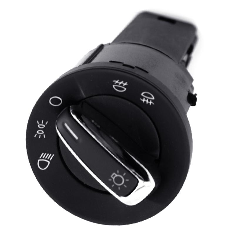 Headlight Switch Control Fog Lamp Knob 3BD941531 Car Headlamp Fog Light Integrated Switch  Black