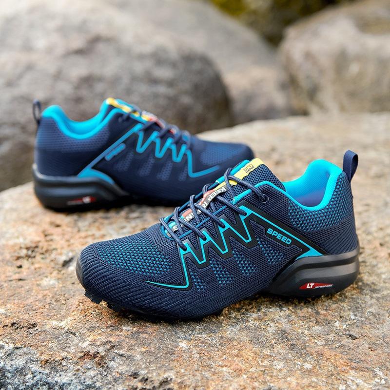 Large size outdoor shoes hiking shoes outdoor light training shoes men's shoes mesh casual shoes men's K100
