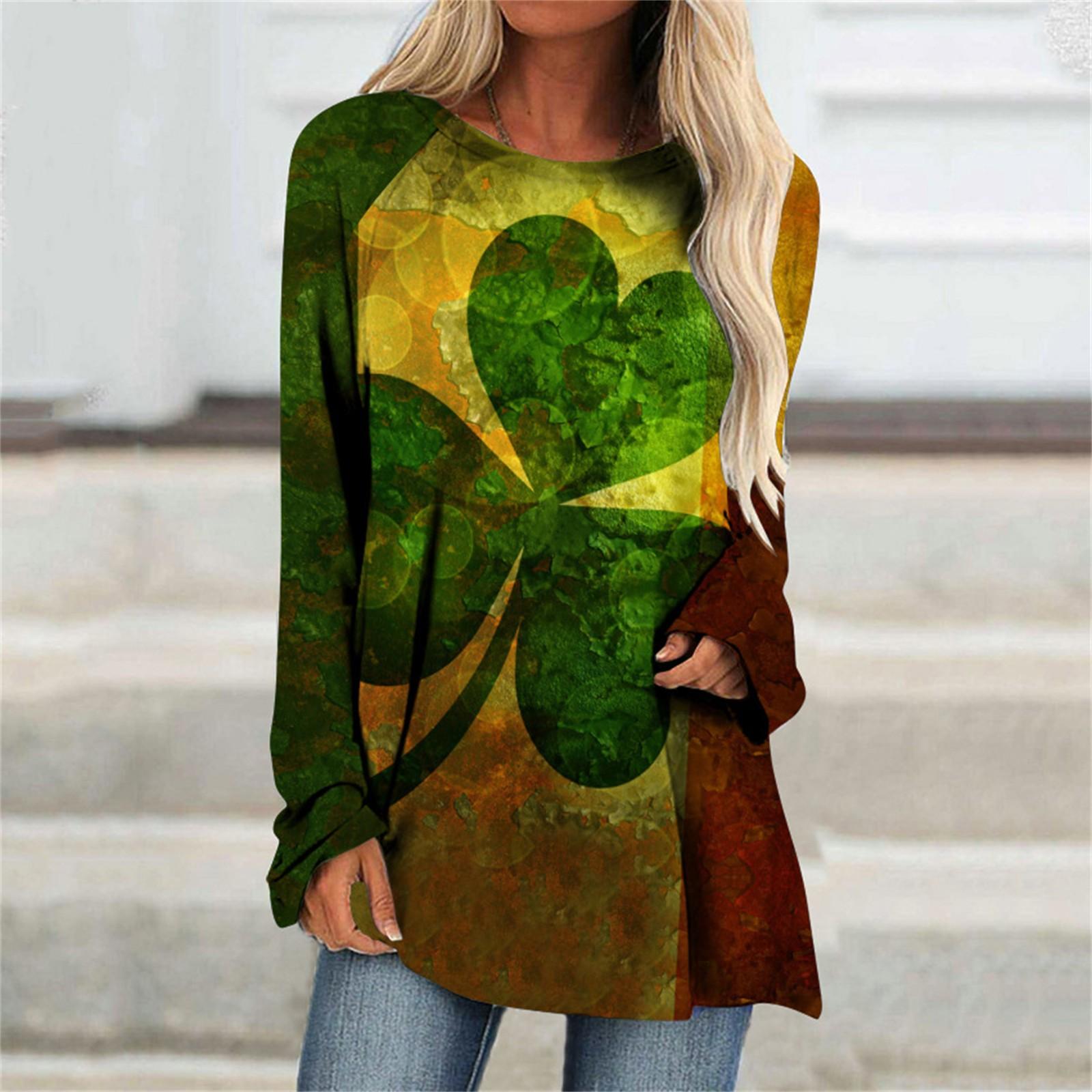 

Модные женские повседневные свободные футболки с круглым вырезом и длинными рукавами с принтом, топы L чёрный