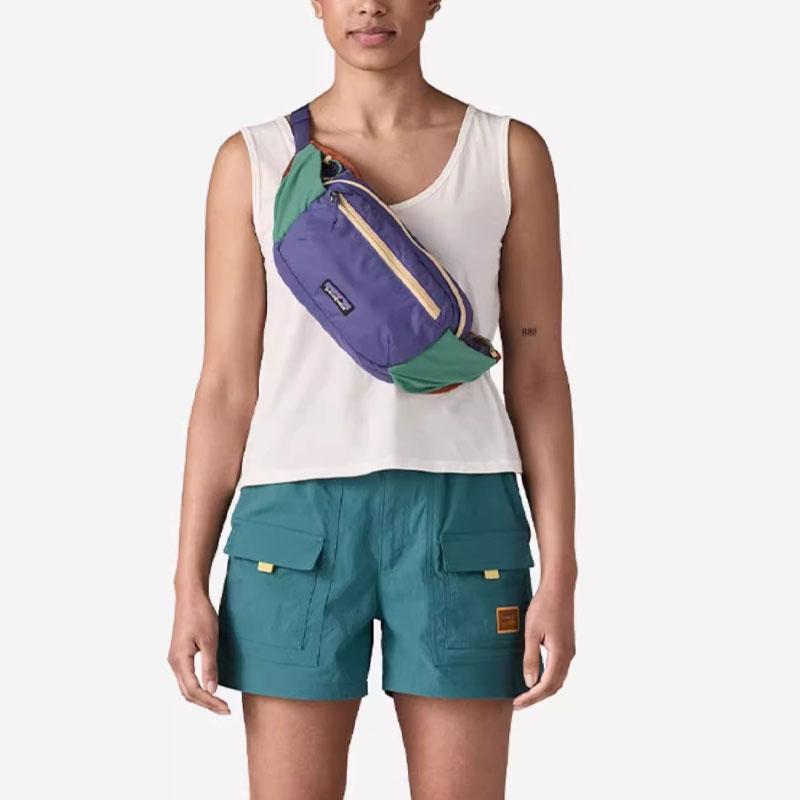 Patagonia Terravia 4L Hip Fashion Color Block Design Outdoor Bag Unisex Bags Purple 49021-SLPU