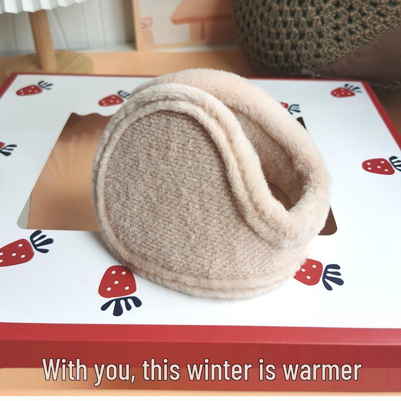 Korean Style Cute Women's Winter Earmuffs - Thick, Lined, Warm, Anti-Freeze Ear Protectors
