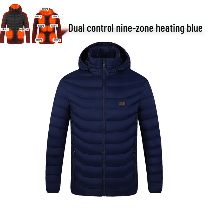 Men's Smart USB-Heated Winter Jacket with 21-Zone Temperature Control