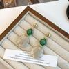 French Retro Acrylic Dyeing Irregular Geometric Dangle Earrings Temperament Earring Jewelry For Women Daily Accessories