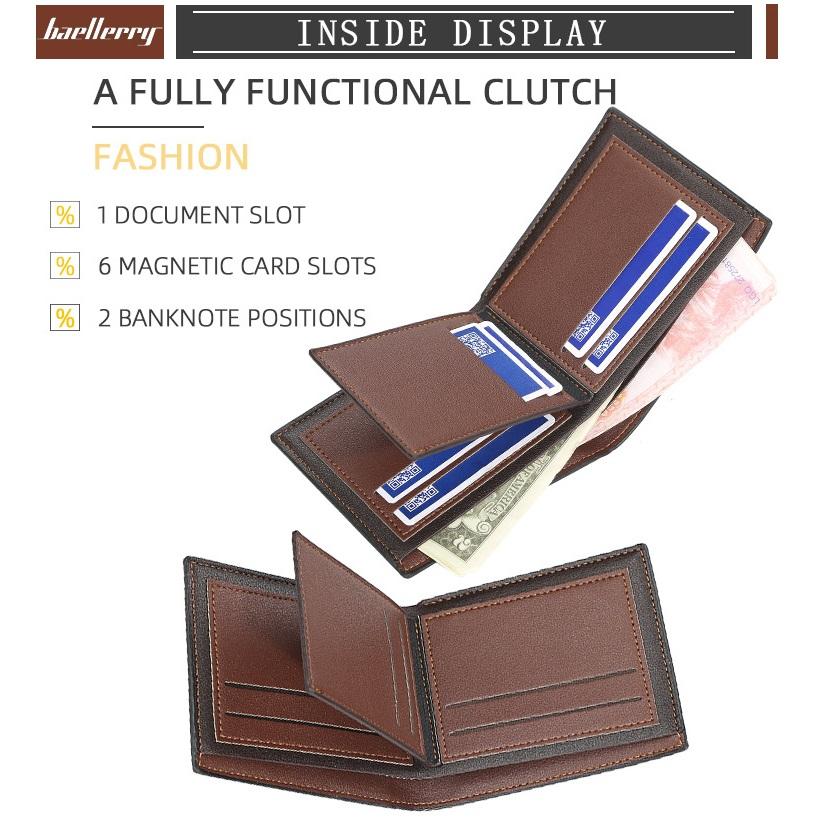 Baellerry Men Fashion Card Holder Wallet Classic Wallets Vintage Business Design Purse GZW