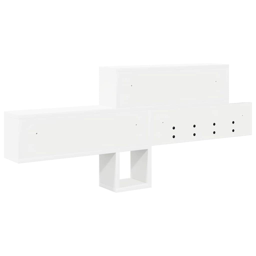 Wall Mounted Nightstand Wall Bracket White 100 X 12 X 43.5 Cm