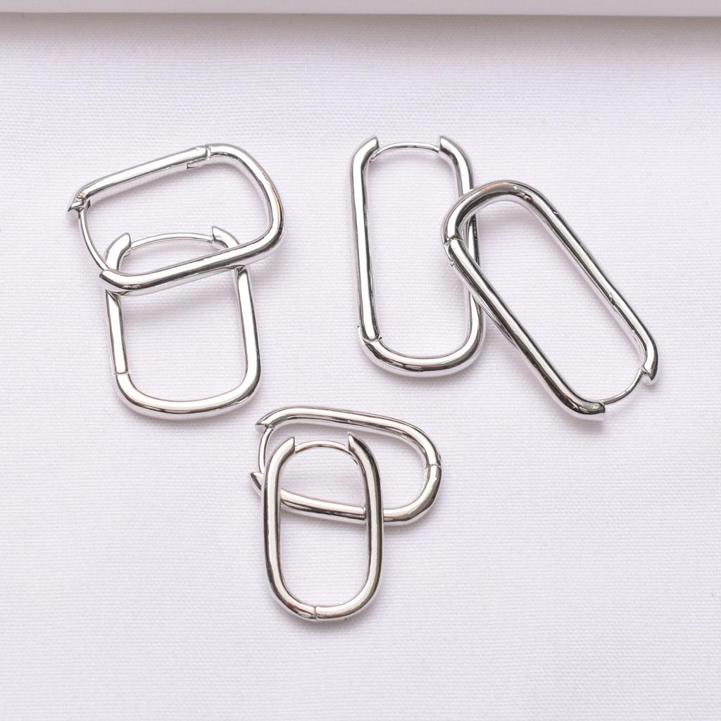 10 bucăți de păstrare a culorii 14K aur în formă de U Cataramă ureche netedă solidă franceză bricolaj Accesorii lucrate manual Lucrări în curs