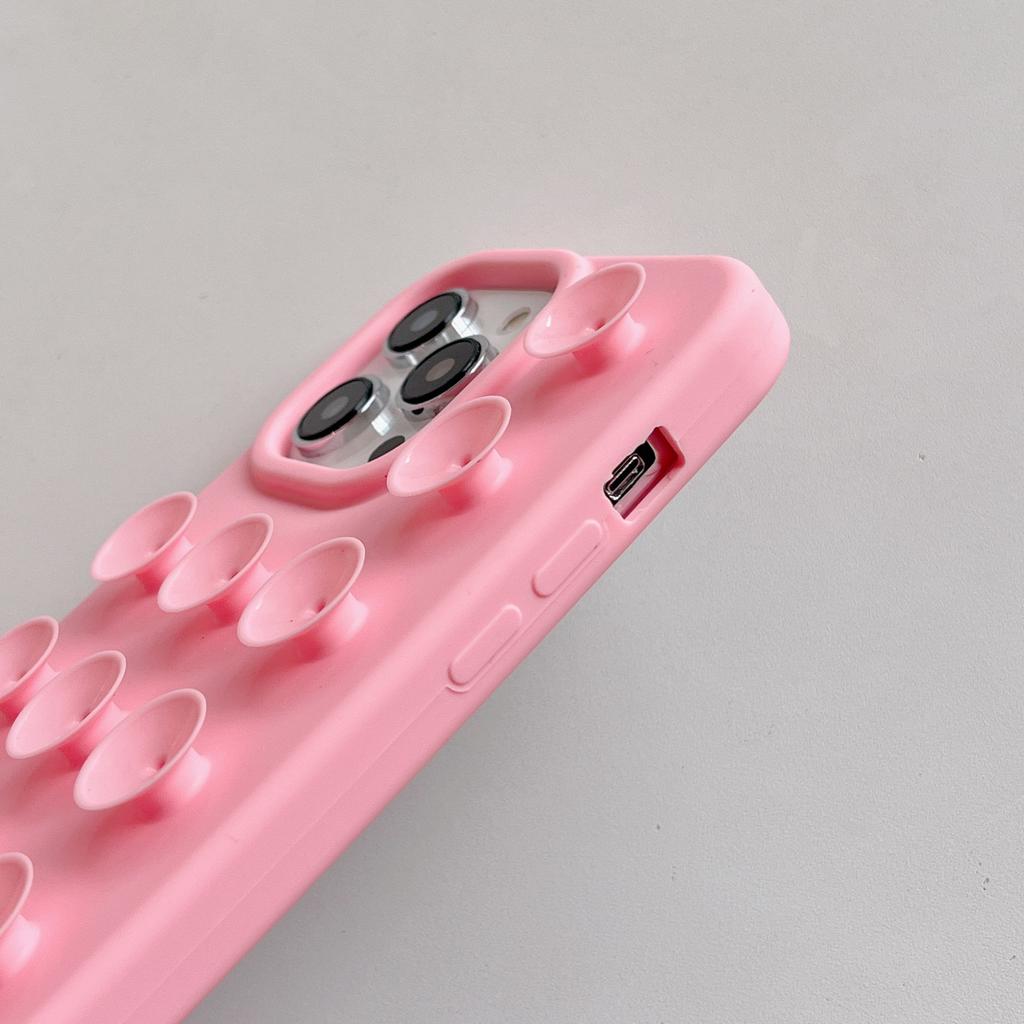 Phone Case For iPhone 16 11 15 Pro Max 14 Plus 12 13 Pro 7 8 Plus XR X XS SE2 3D Suction Cup Airbag Transparent Shockproof Cover