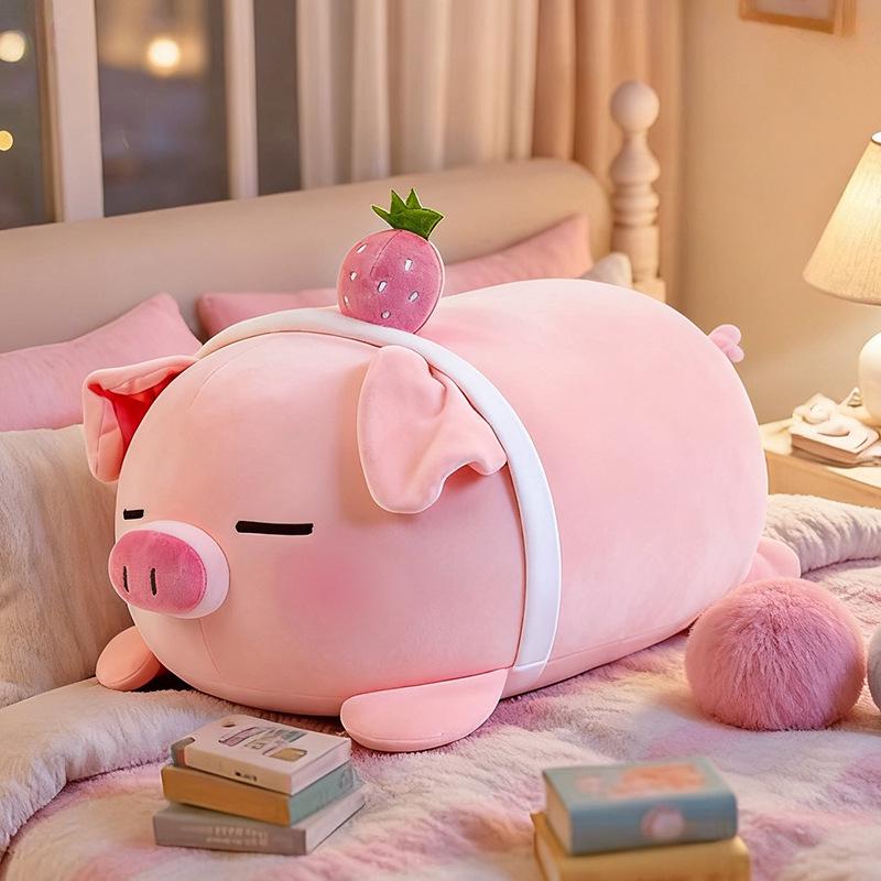 Милая Розовая Свинка Подушка Плюшевая Кукла 35cm/0.39kg