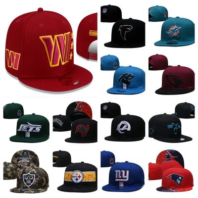 Style NFL Adjustable Snapback Hat American-style Flat-brim Baseball Cap, Football Team Cap