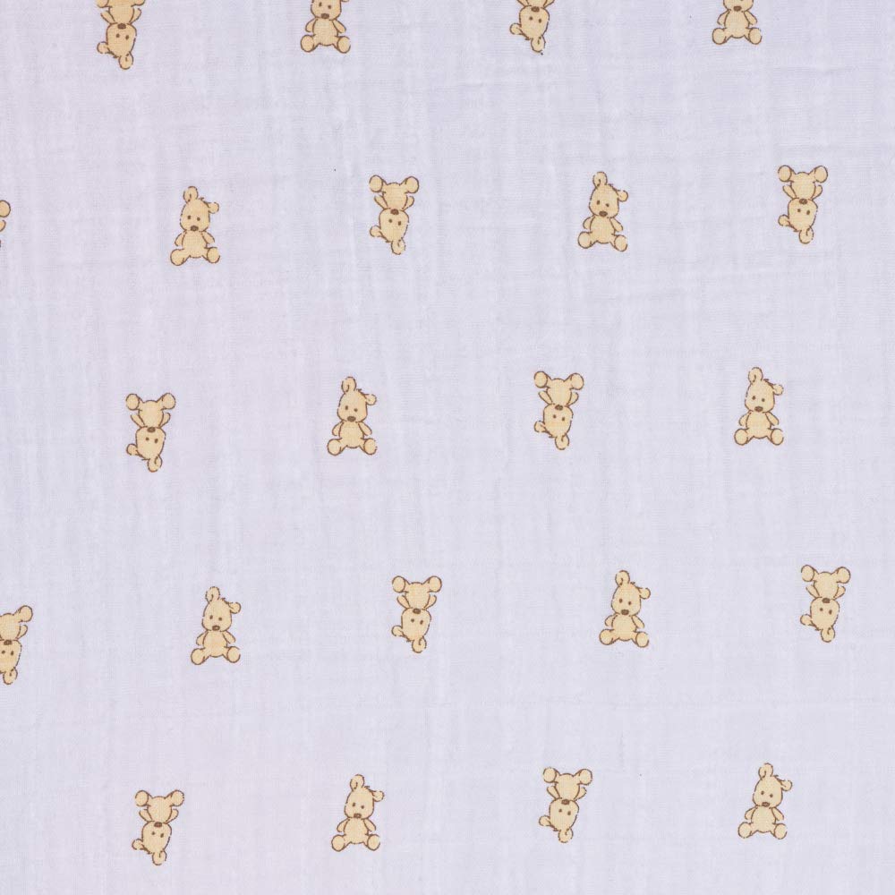 Newcastle Classics Swaddle Cotton Muslin Japanese Swaddle Fluffy Soft Blanket Baby Gift Teddy Bear 120x120cm 0 Months [Genuine Product] (x 1) ~