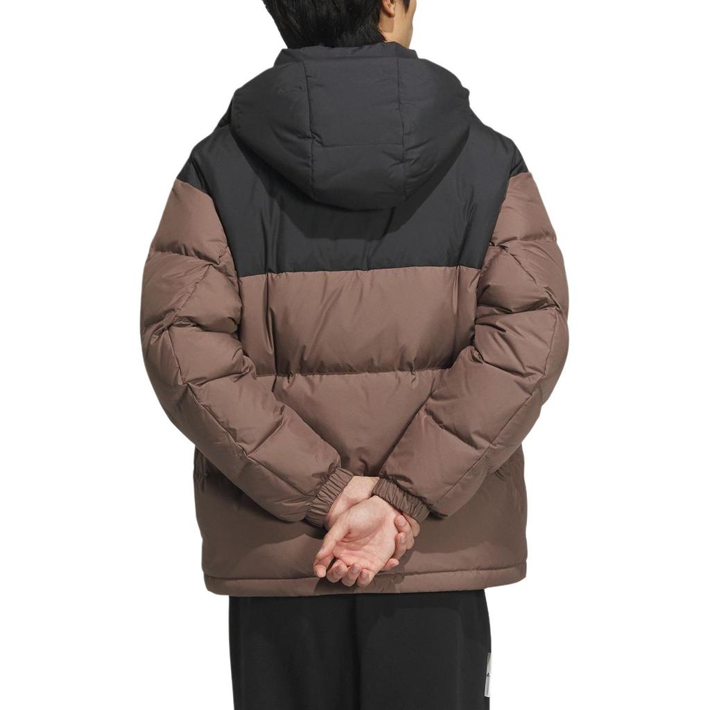 Adidas Comfortable Loose Sports Warm Jacket Men Jackets Deep-Earth-Brown Black JM9133