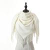 New Solid Color Wool Square Scarf Women's Imitation Cashmere Autumn and Winter Warm Scarf Cashmere Shawl