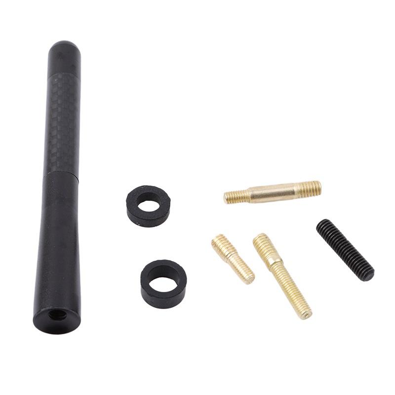 1Pcs Universal Black Carbon Fiber Antenna