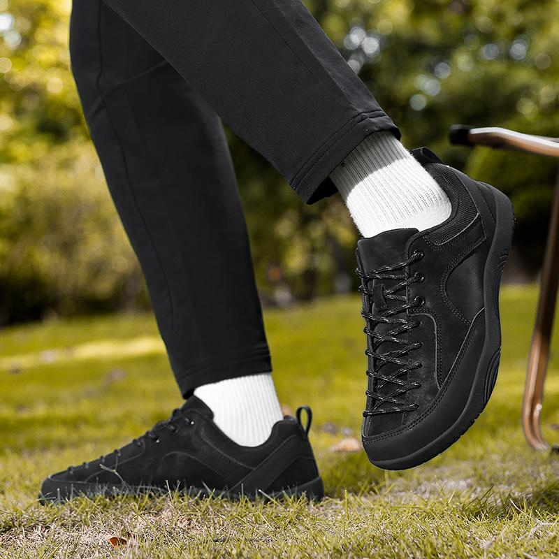 Spring /Autumn Running Sports Shoes Men's and Women's Large-sized Sports Shoes, Wide Toe Outdoor Hiking Boots