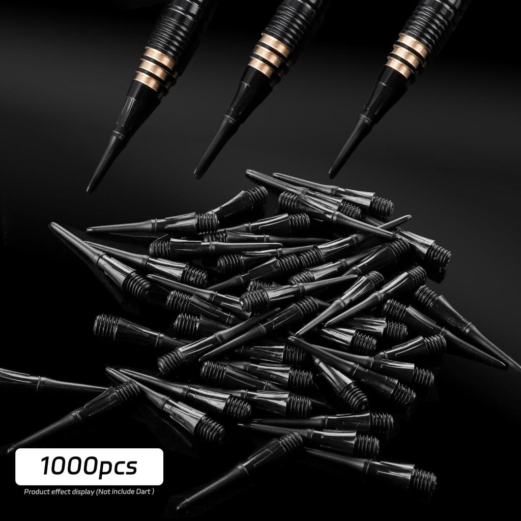 CyeeLife professional darts points, 1000 plastic darts points, 2BA screw, dart arrow tips, replacement points for soft darts, soft dart tips, soft