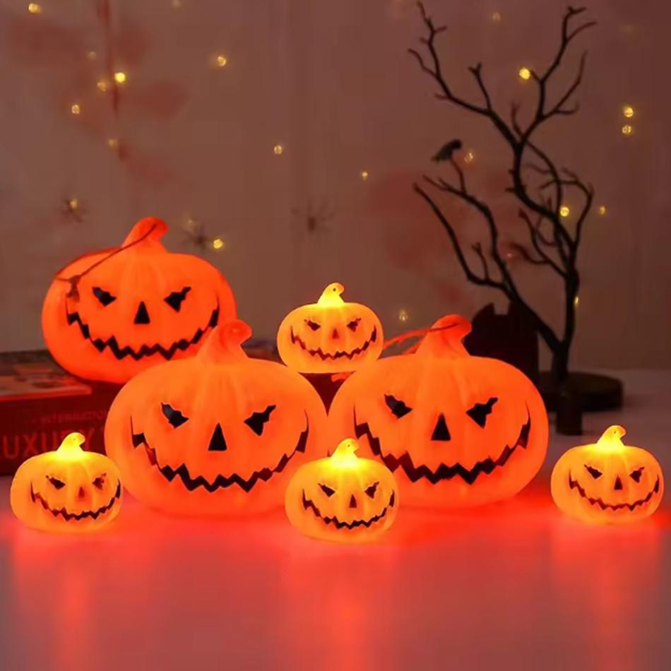 Spooky Holiday Decorations Led Candle Light Vintage Witch Castle Pumpkin Ghost Hanging LED Lantern Lamp Haloween Party Decoration